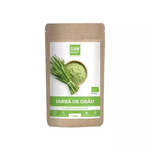 Sănătate - Iarbă de grâu pudră ECO125g | Rawboost