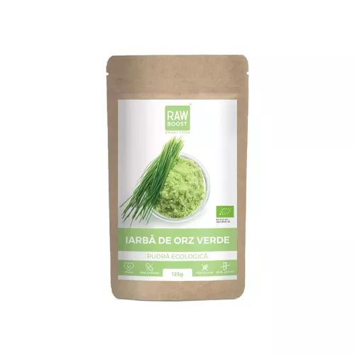 Sănătate - Iarbă de orz pudră ECO 125g | Rawboost