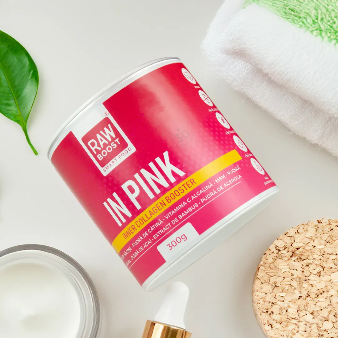 Sănătate - In Pink - Inner Collagen Booster - Stimulează Producția Naturală de Colagen, 300g
