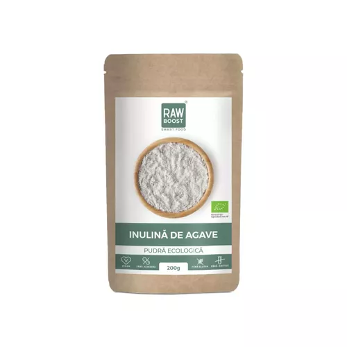 Sănătate - Inulină din Agave pudră ECO, 200g | Rawboost