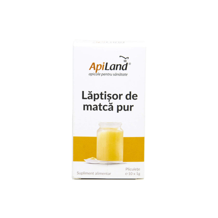 Lăptișor de matcă PUR convențional - 10 x 1g - Apiland