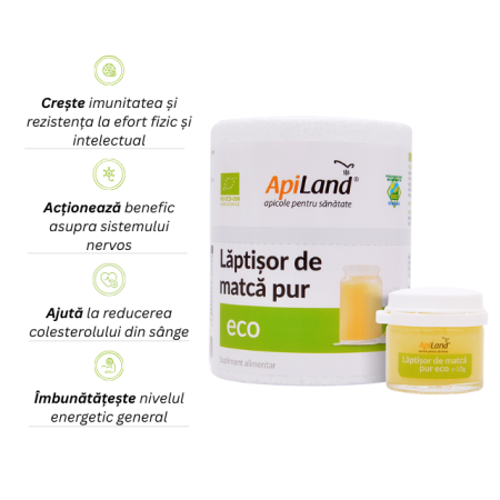Lăptișor de matcă PUR ECO - 10g - Apiland [1]