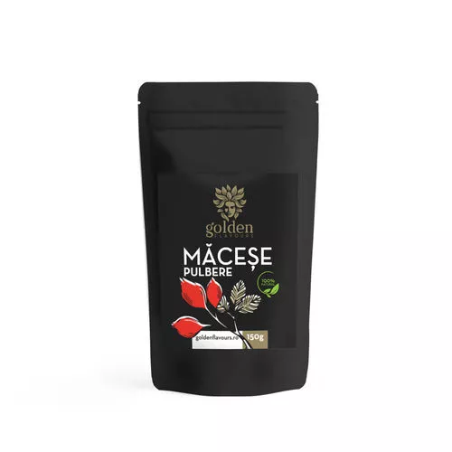 Sănătate - Măceșe pulbere 100% naturală, 150g | Golden Flavours