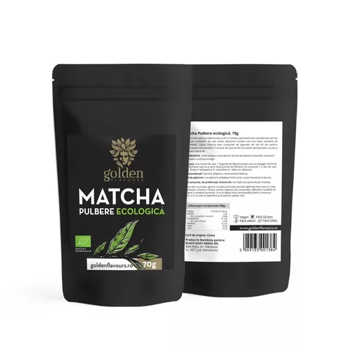 Sănătate - Matcha Pulbere ecologică 100% naturală, 70g | Golden Flavours