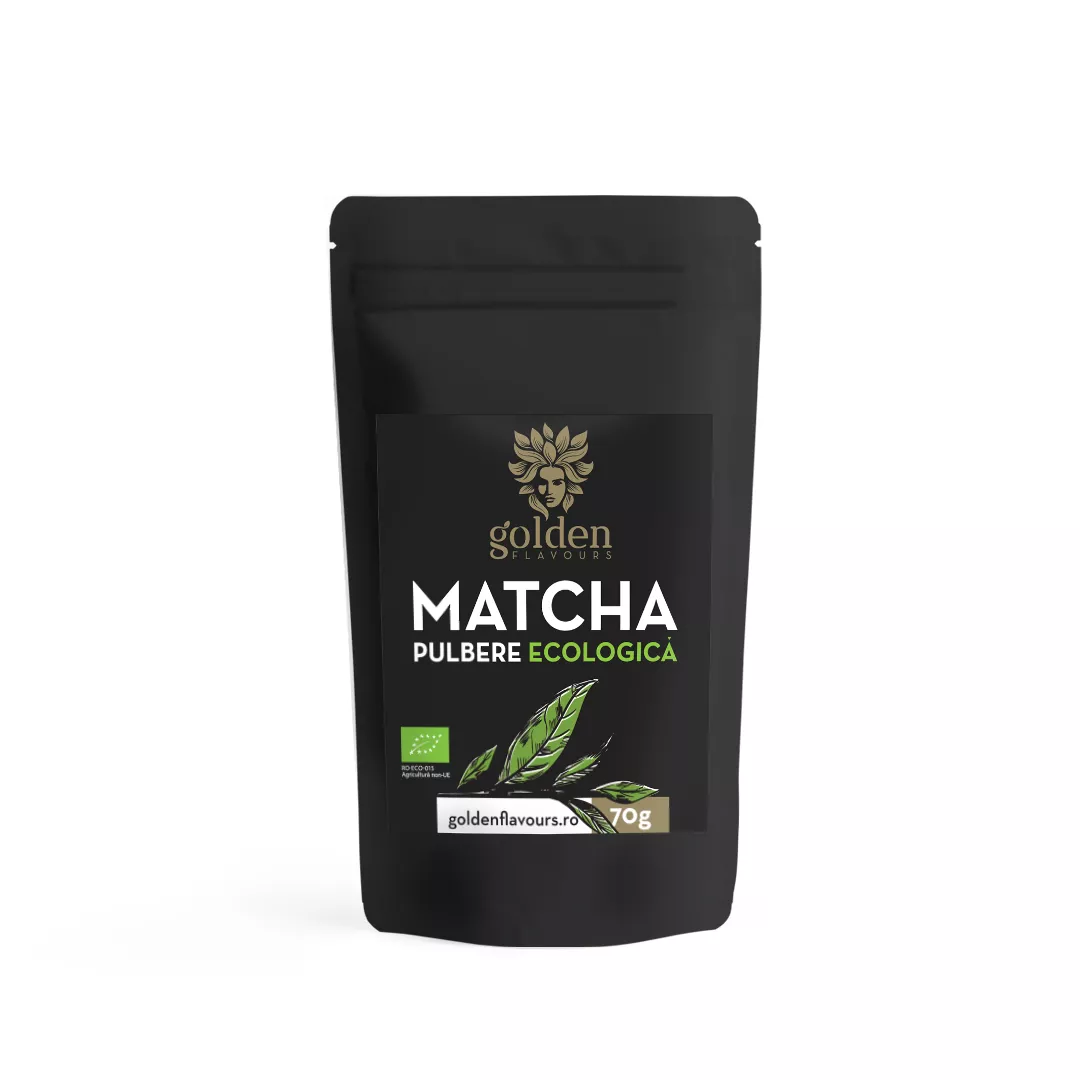 Matcha Pulbere ecologică 100% naturală, 70g | Golden Flavours [1]