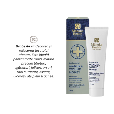 Miere de manuka antibacteriană - pentru răni - 30g - Manuka [1]