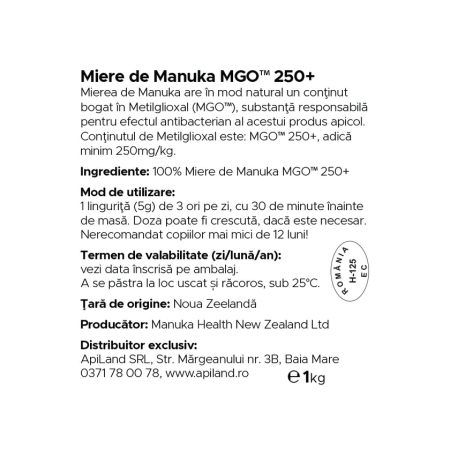 Miere de manuka mgo 250+ - 1kg - Manuka [3]