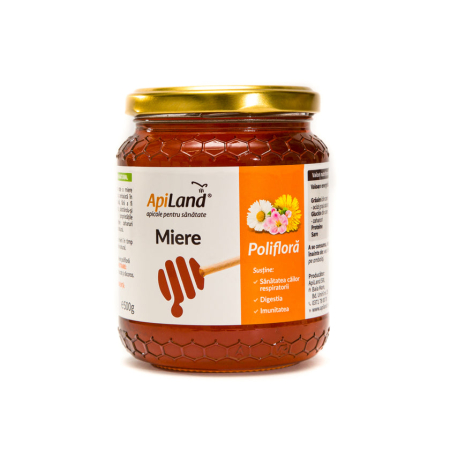 Miere - Miere Polifloră - 500g - Apiland