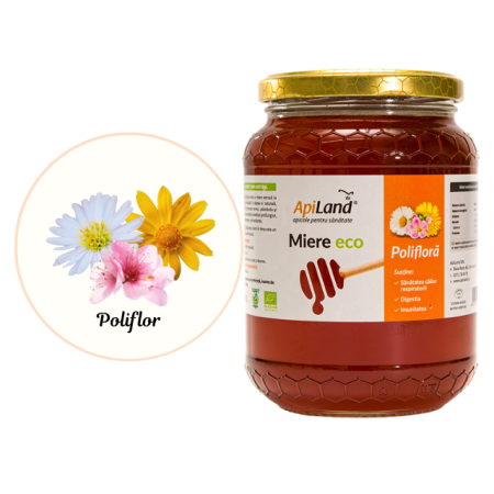 Miere Polifloră ECO - 1kg - Apiland [2]
