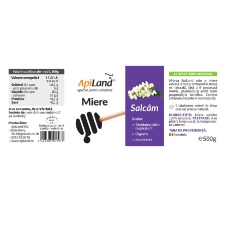 Miere Salcâm - 500g - Apiland [3]