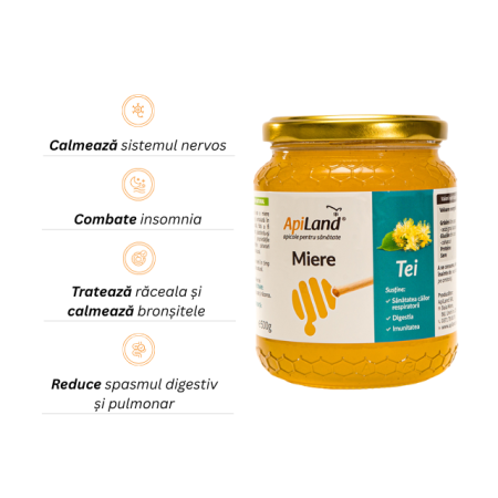 Miere Tei - 500g - Apiland [1]