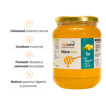 Miere Tei ECO - 1kg - Apiland [1]