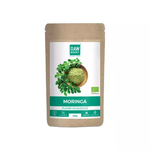 Sănătate - Moringa pudră ECO, 125g | Rawboost