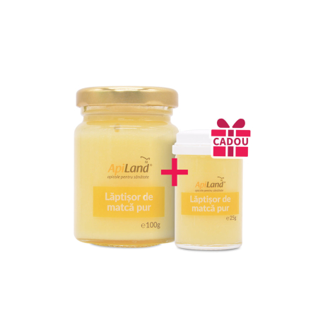 Pachet Lăptișor de matcă PUR convențional - 100g + 25g GRATIS [3]