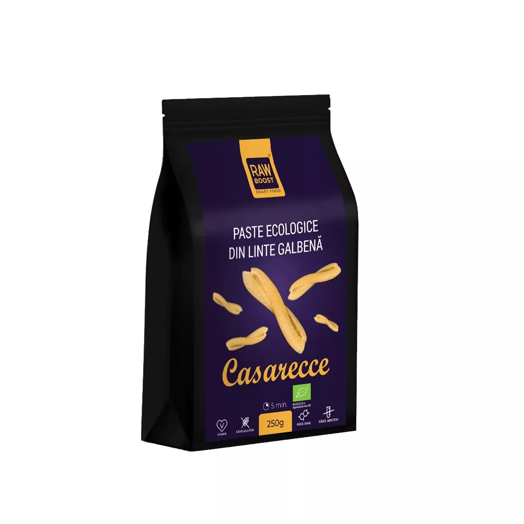 Paste Bio - Paste Casarecce din Linte Galbenă ECO, Fără Gluten, 250g