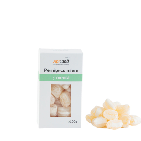 Miere - Pernițe cu miere și mentă - 100g - Apiland
