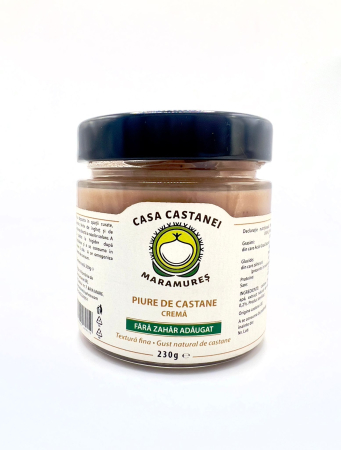 Piure de Castane - Piure de castane crema fara zahar adaugat 230g