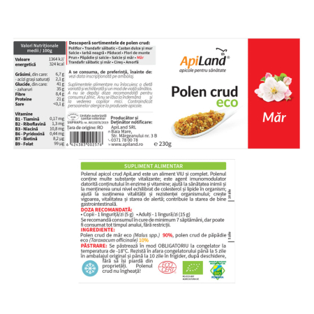 Polen crud de măr ECO - Apiland [3]