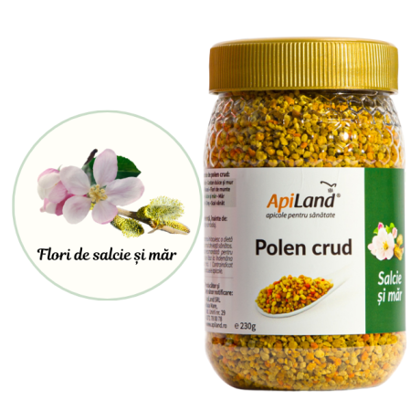 Polen crud de salcie și măr - Apiland [2]