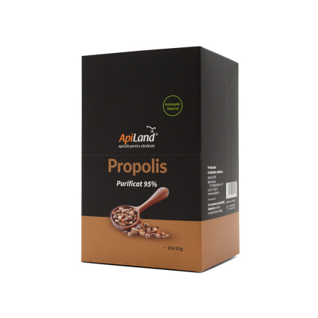 Propolis - Propolis purificat 95% - 10 plicuri x 10g - Apiland