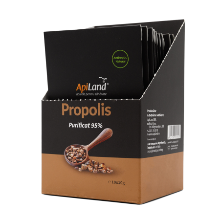 Propolis purificat 95% - 10 plicuri x 10g - Apiland [3]