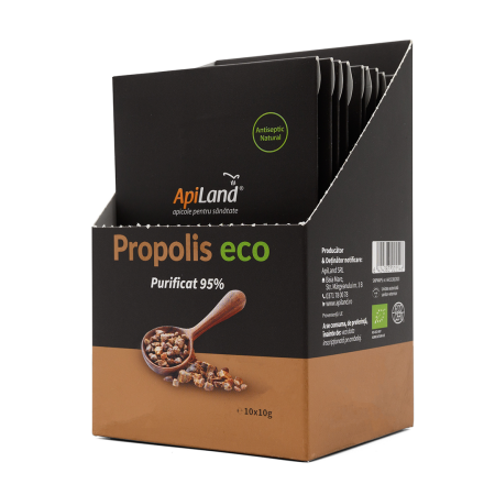 Propolis purificat 95% ECO - 10 plicuri x 10g - Apiland [3]