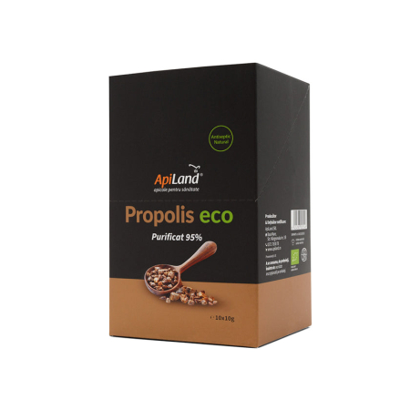 Propolis - Propolis purificat 95% ECO - 10 plicuri x 10g - Apiland