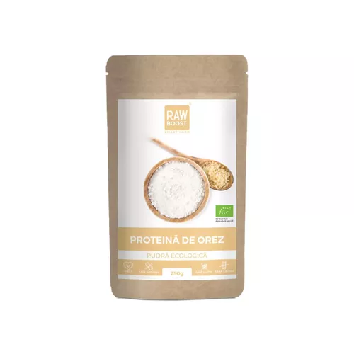 Sănătate - Proteină de orez pudră ECO 250g | Rawboost
