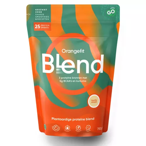 Sănătate - Proteine Blend - Mix de proteine vegetale, vanilie, 750g