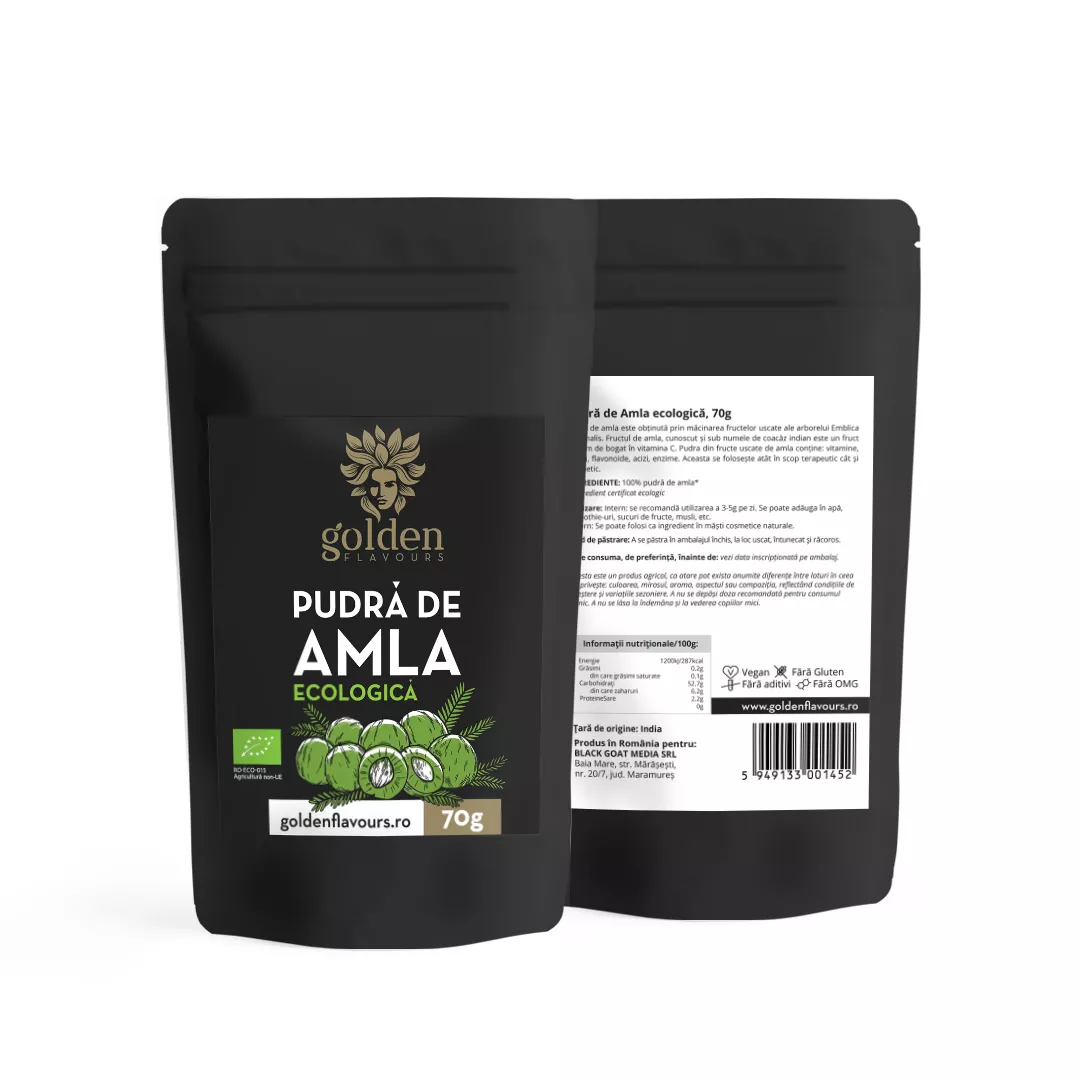 Pudră de Amla ecologică, 70 g | Golden Flavours [1]