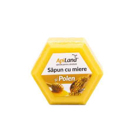 Îngrijire personală - Săpun cu miere și polen - 100g - Apiland