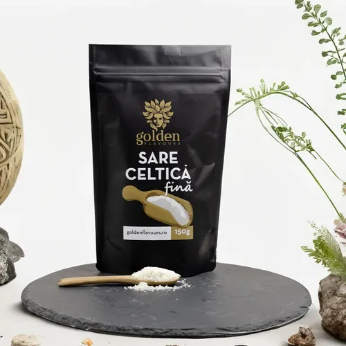 Esențial in bucătărie - Sare Celtică Fină, 150g - Golden Flavours