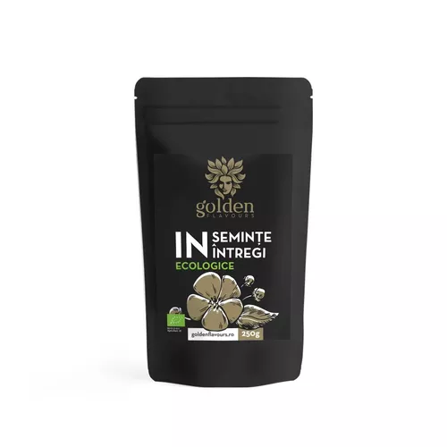 Sănătate - Semințe de In Întregi ecologice, 250g | Golden Flavours