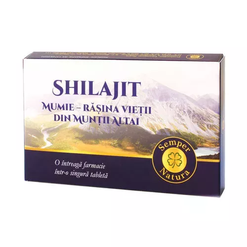 Sănătate - Shilajit- Rășina Vieții din Munții Altai 200mg, 60 tablete
