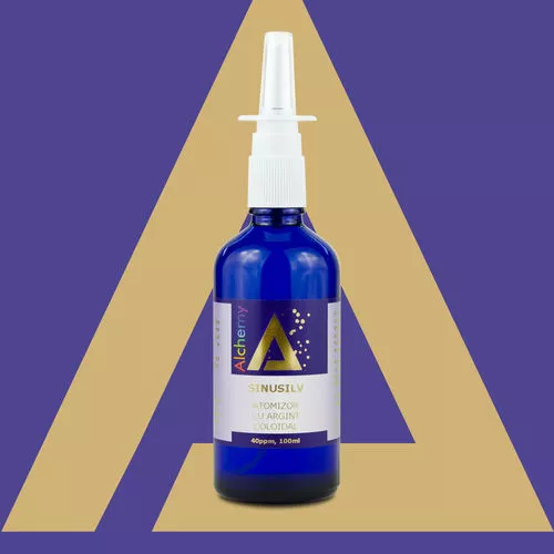 SinuSIlv, hidrosol de argint atomizor 40ppm, 100ml [1]