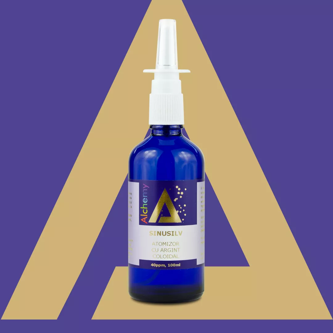 Sănătate - SinuSIlv, hidrosol de argint atomizor 40ppm, 100ml