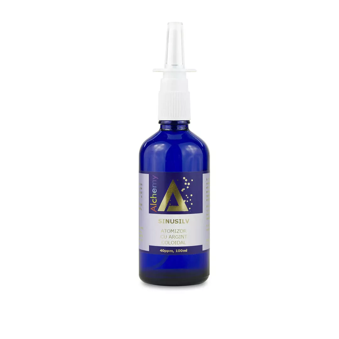 SinuSIlv, hidrosol de argint atomizor 40ppm, 100ml [1]