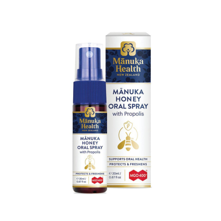 Îngrijire personală - Spray oral cu miere de manuka mgo™ 400+, propolis lichid bio30 - 20ml - Manuka