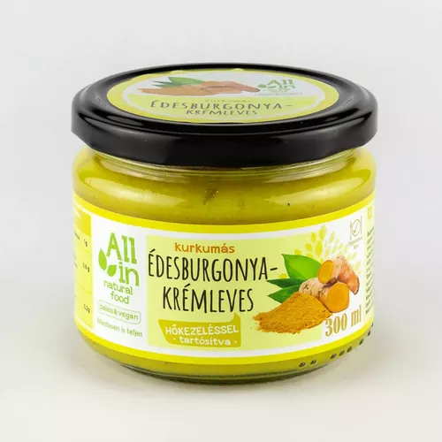 Vegan friendly - Supă cremă de cartofi dulci cu turmeric, 300ml