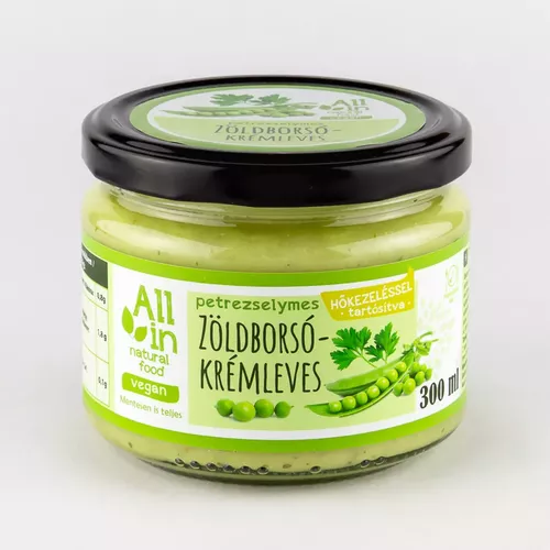 Vegan friendly - Supă cremă vegană de mazăre cu pătrunjel, 300ml