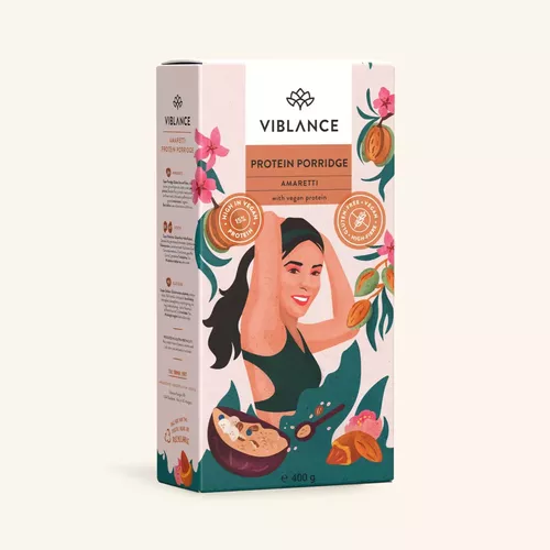Mic Dejun - Super Terci proteic Amaretti-Migdale, fără gluten