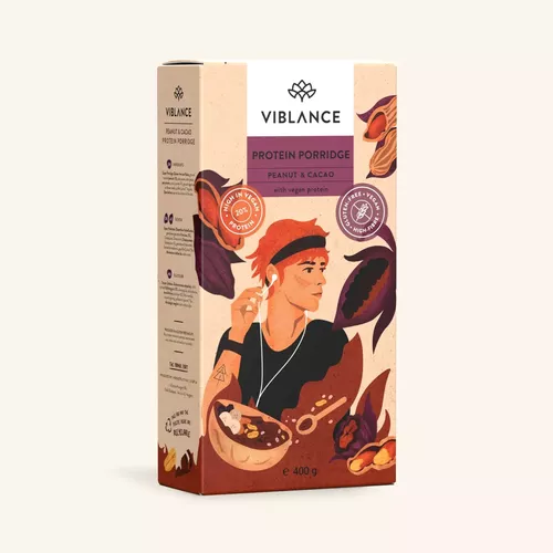 Mic Dejun - Super Terci proteic Arahide și Cacao fără gluten 400g - Viblance