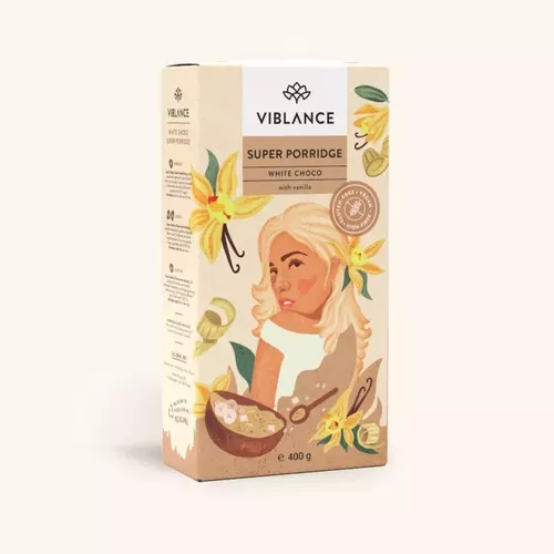 Sănătate - Super Terci White Choco, fără gluten 400g | Viblance