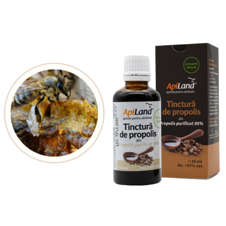 Tinctură de propolis purificat 95% - 50 ml - Apiland [2]