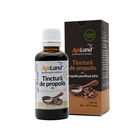 Propolis - Tinctură de propolis purificat 95% - 50 ml - Apiland