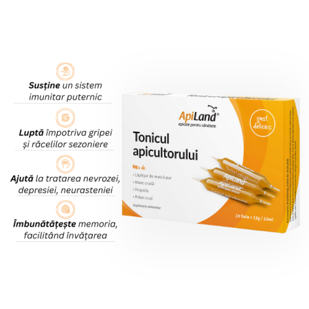 Tonicul apicultorului - 10 fiole x 12g - Apiland [1]