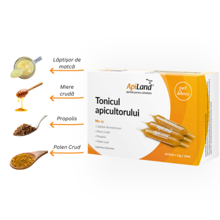 Tonicul apicultorului - 20 fiole x 12g - Apiland [2]