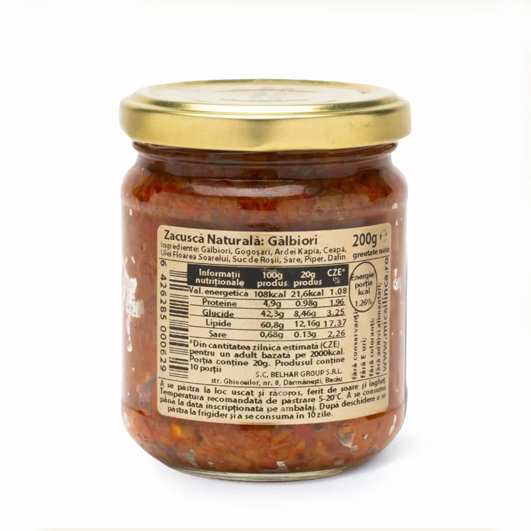 Zacuscă Naturală de gălbiori 200g - Mica Ilinca [1]