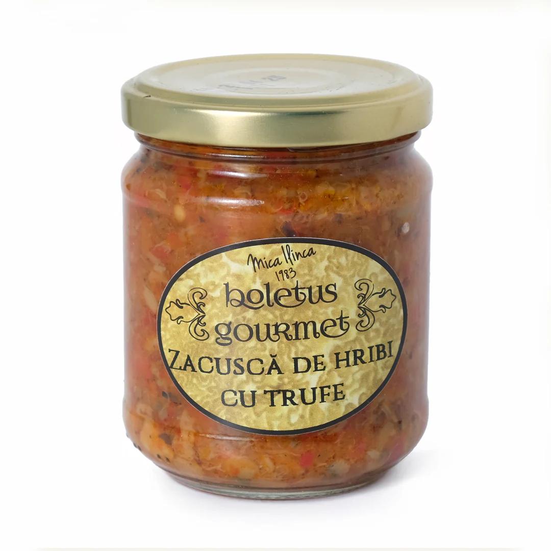Băcănie - Zacuscă naturală de hribi cu trufe 200g
