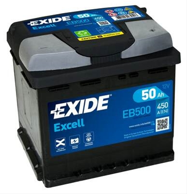 Acumulatori autoturisme - BATERIE EXIDE EXCELL 50AH 450A 207X 175X190 +DR